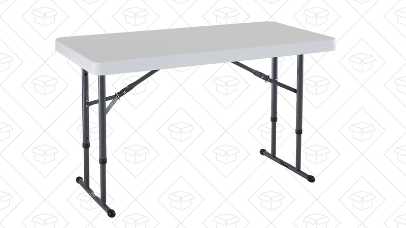 Lifetime 80160 Commercial Height Adjustable Folding Utility Table | $36 | Amazon